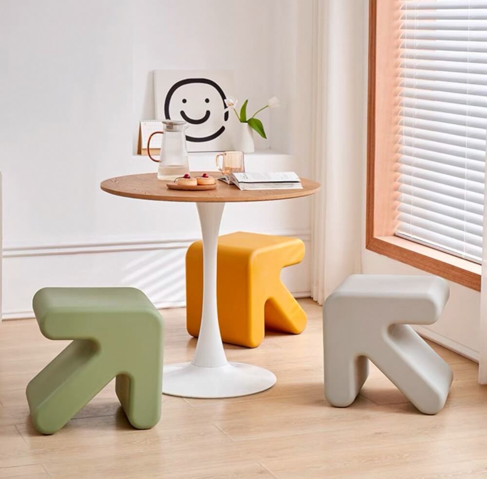 สตูลพลาสติก MY DOLLS HOUSE ARROW สีเทา_3